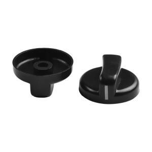 오븐 손잡이 교체용 가스 스토브 제어 스위치 호환성용 쉬운 5PCs 8mm 블랙