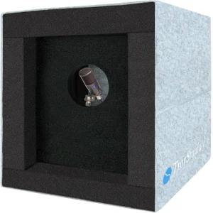 트로이스튜디오 밀폐 보컬 부스 휴대용 마이크 격리 실드 어쿠스틱 폼 및 패널이 있는 접이식 반사 필터