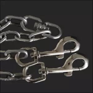 국산 스덴 스텐 개줄 5mm 시골 진돗개 대형 반려 목초크체인 쇠목 개목 애견 견리드 동물 견목 체인형