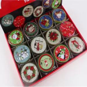 크리스마스 마카롱 틴케이스 12개 선물상자 답례품포장가방 미니 봉투 어린이집 유치원 단체 포장지 쇼핑백