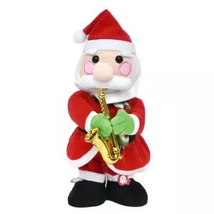 해피파티 색소폰부는 산타 크리스마스장식인형 식당품 밴드 춤추는