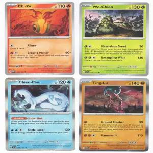 우치엔 친파오 팅루치유 스칼렛 바이올렛 전설 포켓몬 4 카드 로트 급증 015 /191