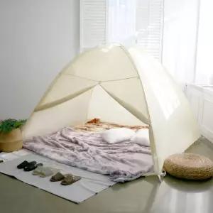 따시방 원터치 난방 방풍 텐트 대 4인 방한 침대용 겨울용 실내 위풍차단 우풍 용텐트 비절약