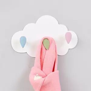 접착식 뭉게구름 후크(3구) 모자걸이 벽후크 다용도후크 모자걸이 가방걸이