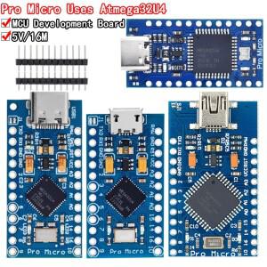 Pro Micro ATmega32U4 5V 16MHz Arduino Mini 호환 용 교체 레오나르도 미니 소형 호환 Usb 인터페이스 2
