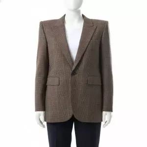 [생로랑]PARIS 25FW 체크 울 캐시미어 블레이저 832778 Y3J45 9217 815664