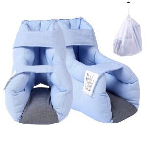 욕창을 위한 이지 보조 발뒤꿈치 보호대와 보호대, 를 쿠션, 2개의 세탁 가방이 포함된 침대 환자용 베개