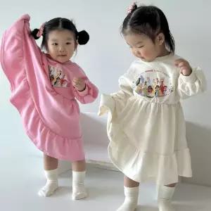 디즈니 프릴 공주 원피스 MOR 여자아이 데일리룩 코디