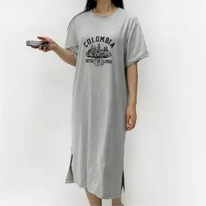 시원한 홈원피스 반팔 홈웨어 롱스커트 여자홈웨어