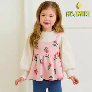 [헤이미니] NEW상큼플로럴뷔스티에티셔츠