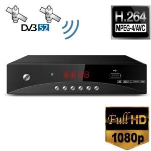 FTA DVB-S2 셋톱박스 HD 디지털 위성 TV 수신기 H.264 지원 MTK7601 WIFI 동글 DVB S2 튜너 디코더