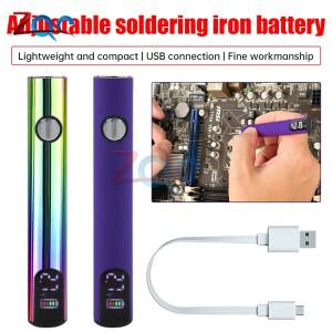 510 스레드 배터리 펜 납땜 다리미 모양 세트 가열 장치 조정 키트 피팅 전기 400mah