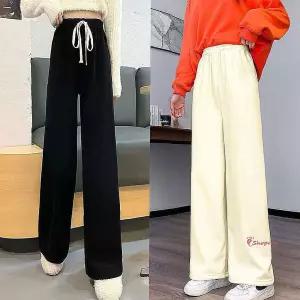 여성 팬츠 기모 바지 트레이닝 밴딩 와이드 골덴abc909
