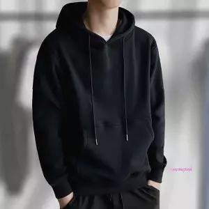 남자 후드티 커플 레이어드 루즈핏 얇은 무지 기본ssu673