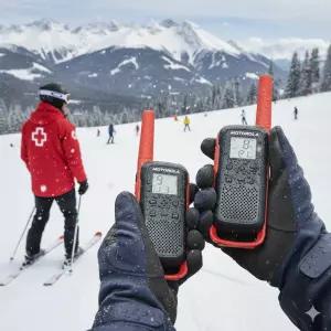 모토로라 T62 레드 2대 스키장 무전기