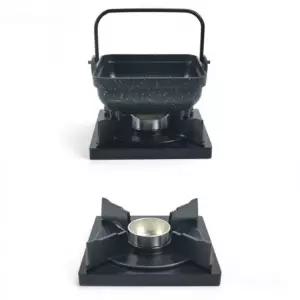 이자카야 뷔페 한정식 전골 찌개 철판 요리 고체연료 고체알콜 다이 스탠드 온도유지 워머기 길이 16.2cm