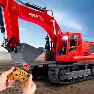 RC 포크레인 초대형 무선 충전식 합금 굴삭기 리모컨 전기카 키덜트 알씨 중장비 모델