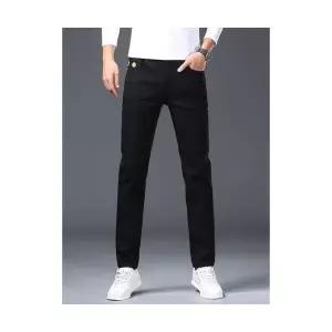 남성패션 배기핏 바지 가을겨울 꿀벌 프리미엄 블랙진 스판 스키니진 DL4