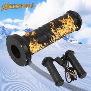 [호환품]범용 바이크 오토바이 22mm 손 가열 그립 ATV 스쿠터 모페드 용 성형 온도 조정 핫 핸들 바 액세서