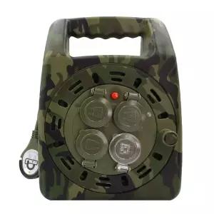 러그박스 캠핑 전기릴선 베이직 20M USB 캡형 카모그린 밀리터리 연장선 리드선