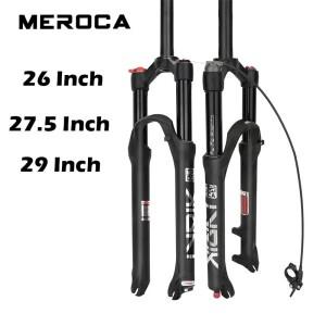 자전거 포크 26/27.5/29 인치 솔로 에어 리바운드 조절 MTB 서스펜션 스트레이트/테이퍼드 Rl/lo 퀵 릴리스
