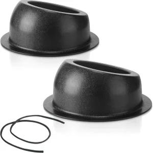 Amylove 2Pcs 범용 앵글 스피커 인클로저 박스 포드 표면 장착 및 고무 스트립 6.5인치 또는 소형 커스텀