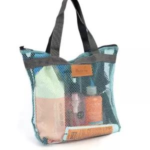 다용도 손잡이 망사 가방 망사가방 보조가방 시장바구니 다용도가방 목욕가방