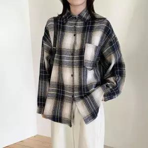 [하프클럽/]여성 격자 남방 빅사이즈 캐쥬얼 FW 블라우스