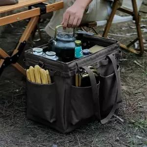 ( )유틸리티 폴딩 캠핑가방 식기 공구 멀티 캐리백 블랙