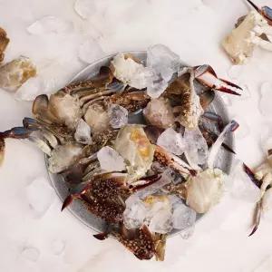 서해안 태안 신진도 산지직송 냉동 절단 꽃게 1kg 15쪽 내외 (암수랜덤)