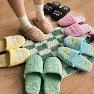 인기상품 폭신 면 여성 실내화 사무실 신발 인테리어 거실 슬리퍼 층간 조용한 [WFL0247_260109]