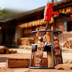 장작 쪼개는 거꾸로 쪼개기 캠핑 땔감 쐐기 패기 도끼