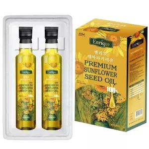 엔리끄 해바라기씨유 250ml 2pX10개 식용유 명절선물세트 사조해표 오일 식당 주방 식물성오일 올리브