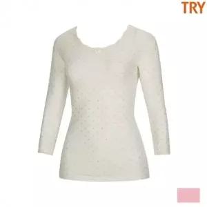 트라이 여성 내복 패션7부 내의 상의 순면
