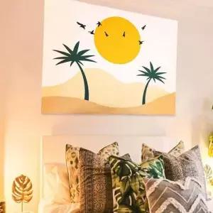 캠핑 패브릭포스터 북유럽 인테리어 가림천 중 오아 WECA829