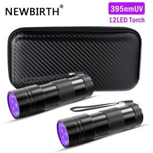 9/12 LED 휴대용 UV 플래시라이트 블랙 라이트 395NM 자외선 토치 탐지기 검출기 파인더 (강아지 소변 애완