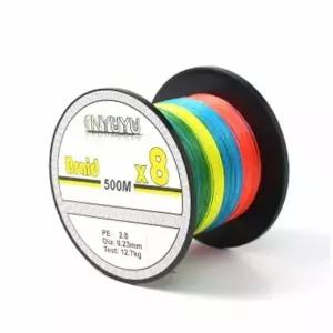 PE합사라인 스트롱 8합사 낚싯줄 2호 500m 문어 오색합사줄