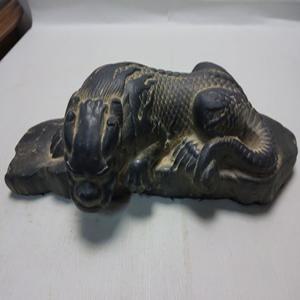 자사석 조각 비슈상 길이29cm 무게1.9kg 단초마을 골동품/수집품/도자기