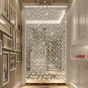 비즈 커튼 입구 레트로 출입문 중문 가림막 구슬발 비즈발