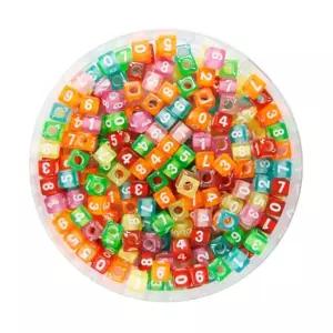 [유토피아]모양비즈58번 투명비즈숫자 - 51654 만들기재료 유치원 초등학교 유니아트 어린이날선물
