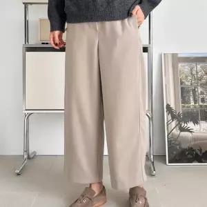 [H스타일](PT)포근밴딩바지 겨울 여성 울 모직 밴딩팬츠