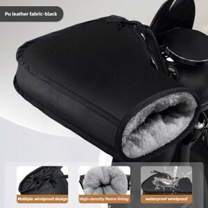 1쌍 오토바이 겨울 장갑 핸들바 머프 보호용 오토바이 스쿠터 두꺼운 따뜻한 그립 핸들바 머프 방수