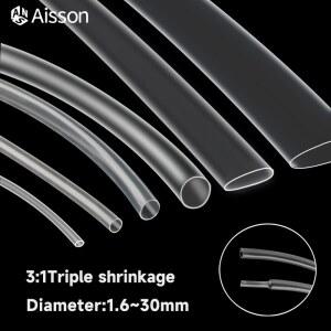 투명 이중 있는 수축 튜브 직경 7MM 12 1미터