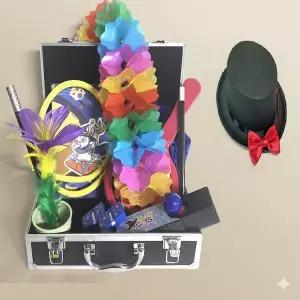 매직키트 요술팡팡 스페셜종합마술세트 총10종구성 하드케이스 모자 보타이 7종마술도구