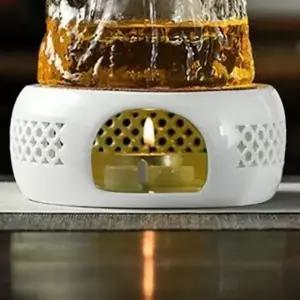 도자기 차 온도 유지 티포트 워머 화이트