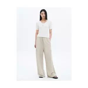 매장정품 8SECONDS 에잇세컨즈 리넨 밴딩 팬츠 베이지 325421LY6A 935542