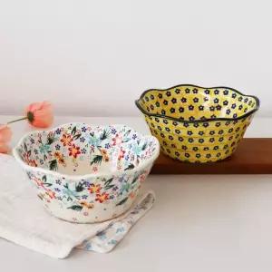 (1+1) 파뷔에 잘리피에 면기세트 (옐로우플라워) 총2P