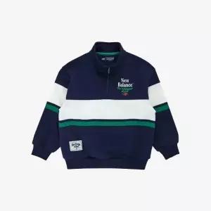 뉴발란스키즈(NB Kids) CLASSIC REMIX하이넥 스트라이프 스셔츠 NK9CG1101U(59)Navy