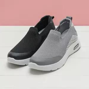 통풍성 니트원단 경량 슬립온 단화 키높이 발편한신발 WF01E27