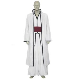 할로윈 파티를 위한 코스프레 미국 사이즈 남성 화이트 롱 코트 상의 바지 레드 벨트 의상
